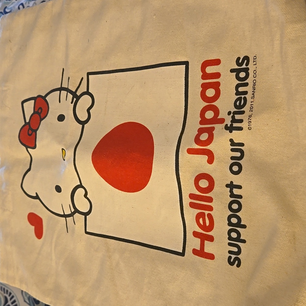 Hello Kitty Support Japan Earthquake Relief Tote